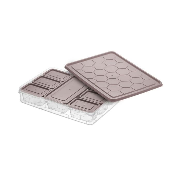 SET 8 PCS BOITES RANGEMENT RECTANGULAIRE "couleur aléatoire"