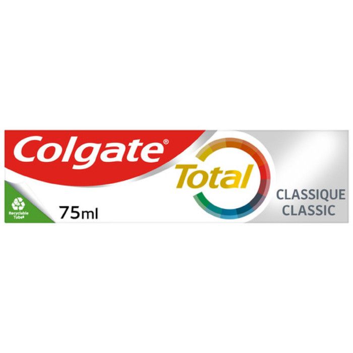 Dentifrice - COLGATE - Total Clean Mint - 75ml - Antibactérien - Éclatant