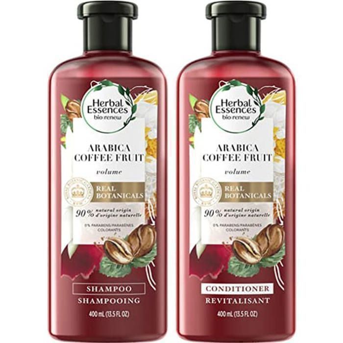 HERBAL ESSENCES - Shampooing au café arabica 400ml + Après shampoing 400ml