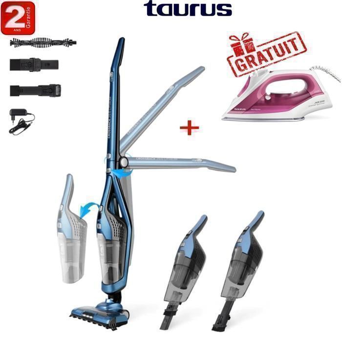 Aspirateur balai sans fil 3en1, Autonomie 60 min+Fer à repasser PTSI gratuit-2ans de garantie