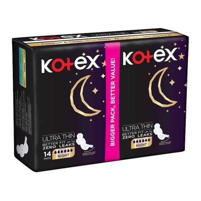 Serviettes hygiéniques ultra fines x14 - KOTEX
