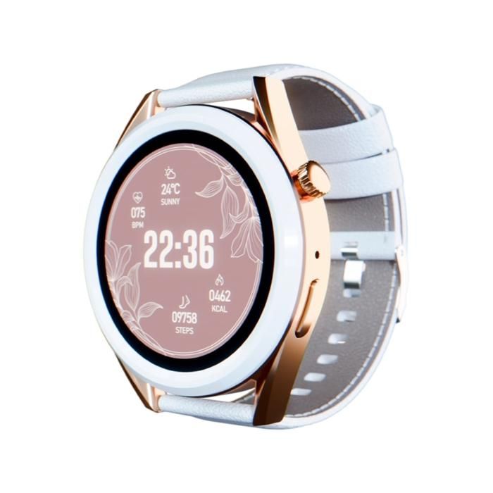 Montre Connectée Diva White Leather