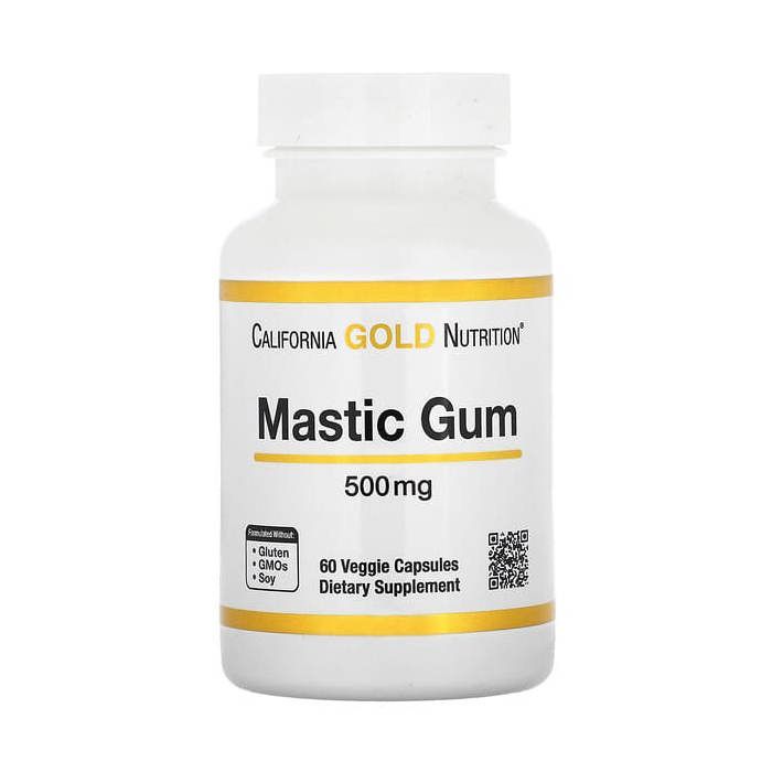 California Gold Nutrition - Mastic Gum, 500 mg, 60 Veggie Capsules
