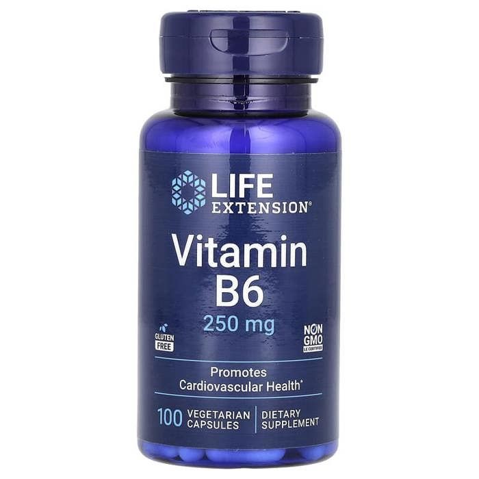 Life Extension - Vitamin B6, 250 mg, 100 Vegetarian Capsules