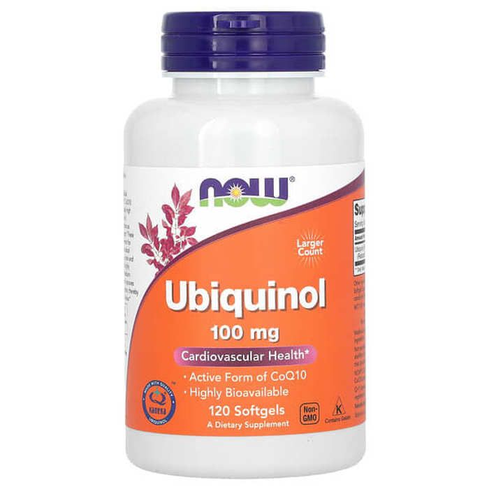 NOW Foods - Ubiquinol, 100 mg, 120 Softgels