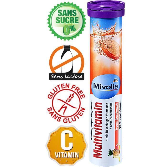 Multivitamines Dm Pack de 5 tubes, 20 comprimés