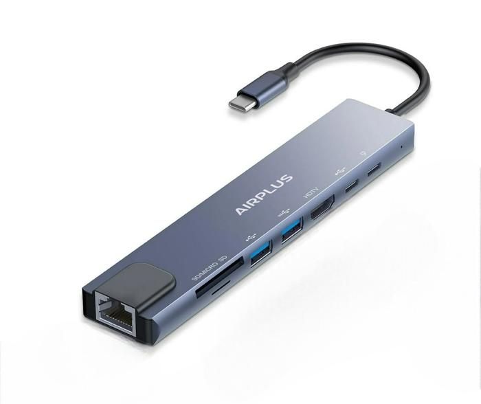 Airplus Adaptateur USB-C Multiport 8-En-1