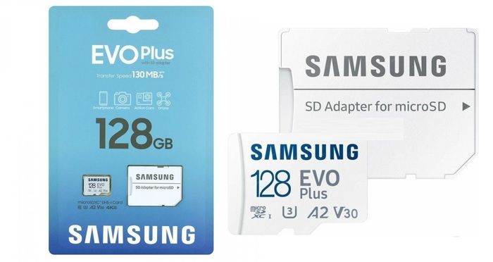 Samsung Carte memoire MicroSD Evo plus 128GB SDXC UHS-I 130MB/s U3 4K