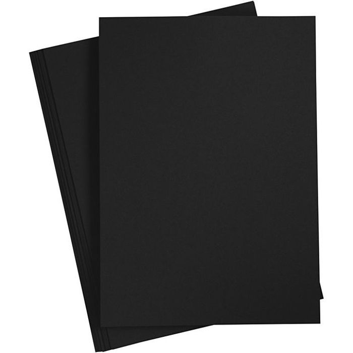 Lot de 10 Feuilles dessins colorline noir format raisin 50x65cm 150g/m²
