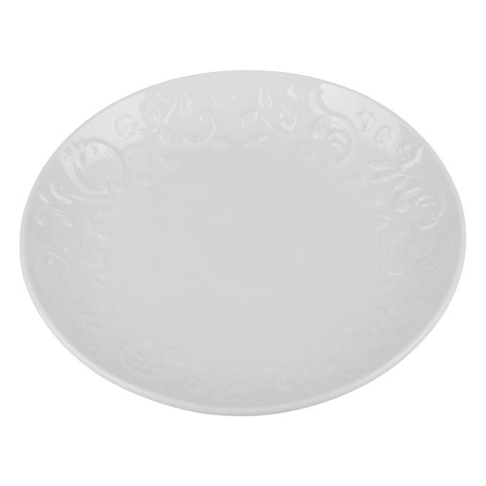 ASSIETTE PLATE 10/25CM PORCELAINE BAROQUE