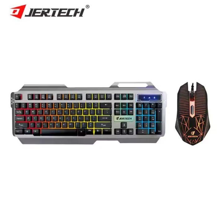 JERTECH Clavier USB Gaming Mechanique KM950 LED Combo Clavier+ Souris