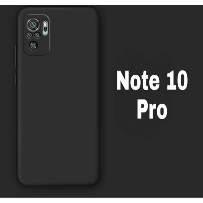 Pochette Silicone Pour Xiaomi Redmi Note 10 Pro Noir