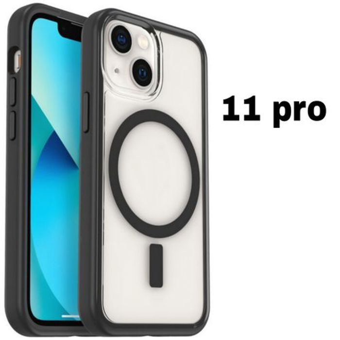 Pochette Iphone 11 Pro, Transparente Case Touch Confort,Wireless Noir