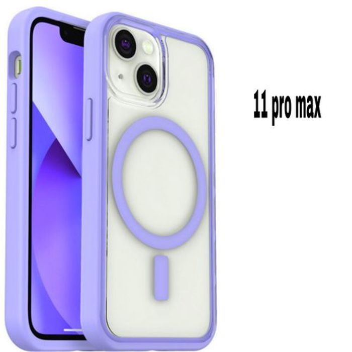Pochette Iphone 11 Pro Max, Transparente Touch Confort,Wireless Mauve