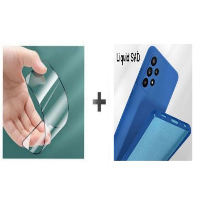Pochette - GÉNÉRIQUE - Samsung A32 4G - Silicone Souple - Protection Incassable - Bleu