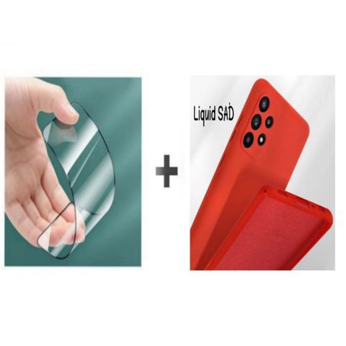 Coque de téléphone - GÉNÉRIQUE - Samsung A52 - Silicone Souple - Rouge - Protection Complète