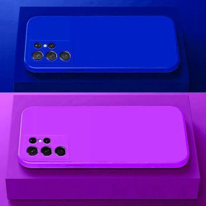 Pochette - GÉNÉRIQUE - Samsung S21 Ultra - Bleu - Mauve - Protection complète