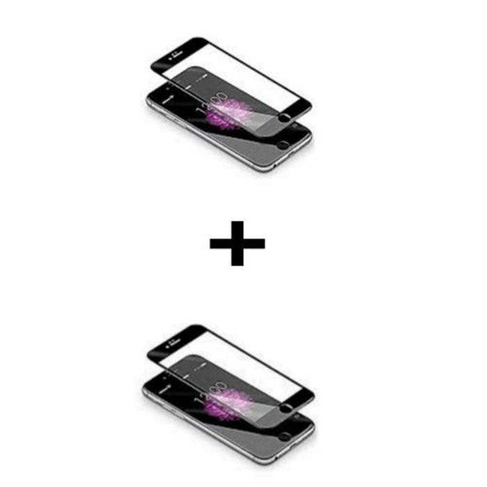 Coque et Protection d'Écran - GÉNÉRIQUE - iPhone 6 Plus - Noir - Résistant aux Chocs - Élégant