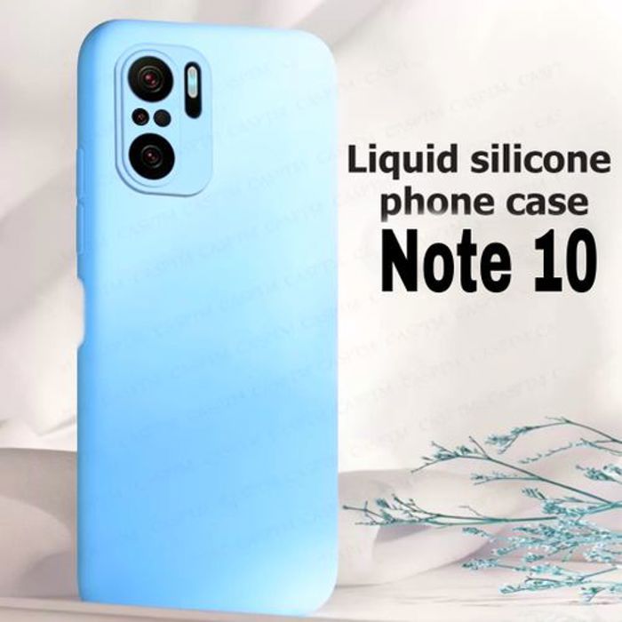 Coque - GÉNÉRIQUE - Xiaomi Redmi Note 10 - Silicone - Bleu Ciel - Souple