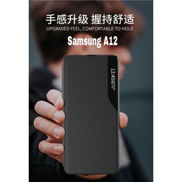 Coque de téléphone - GÉNÉRIQUE - Samsung A12 - Noir - Protection complète - Résistant aux chocs