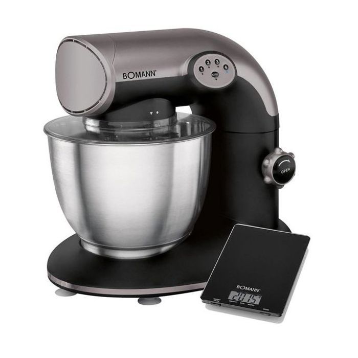 Robot Pâtissier Cuisine Multifonction 5,6L 1200W avec Balance de cuisine Offert