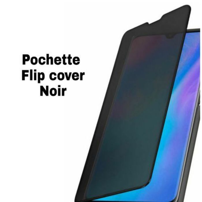 Étui Flip Cover Clear View Pour Oppo F9 Noir
