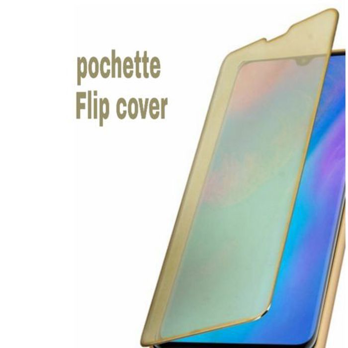 Étui Flip Cover Clear View Pour Samsung M11 Gold