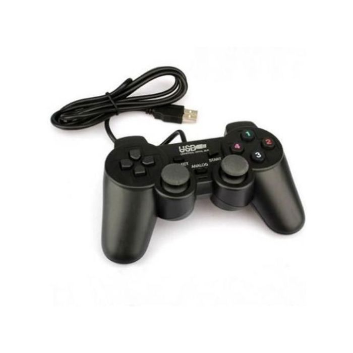 Manette de jeu USB - GENERIC - Contrôleur PC - Ergonomique - Retour vibratoire - Plug-and-play
