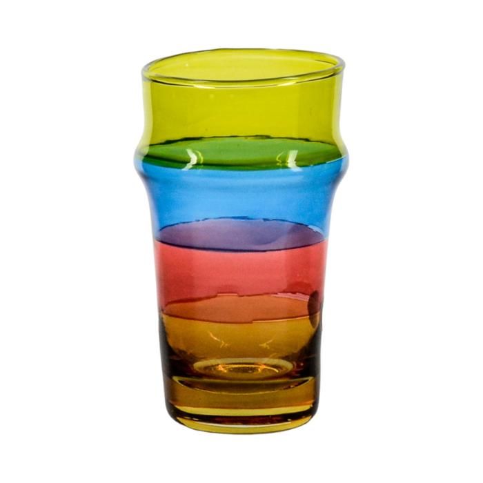 SET DE 6 VERRES A THE TRADITIONEL RAYE MM 6 CLRS