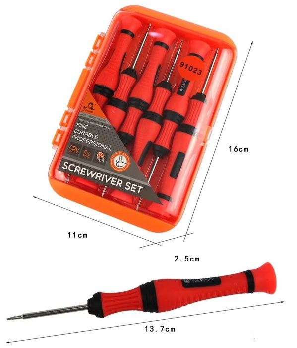 6 tournevis de precision démonter le Kit d'outils de réparation et demontage