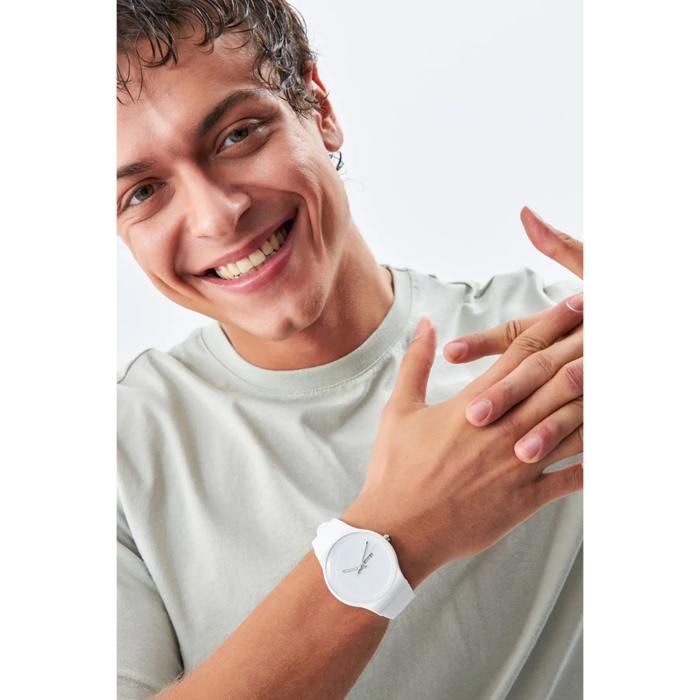 AQUA DI POLO - Montre-bracelet unisexe en silicone blanc APWR031803