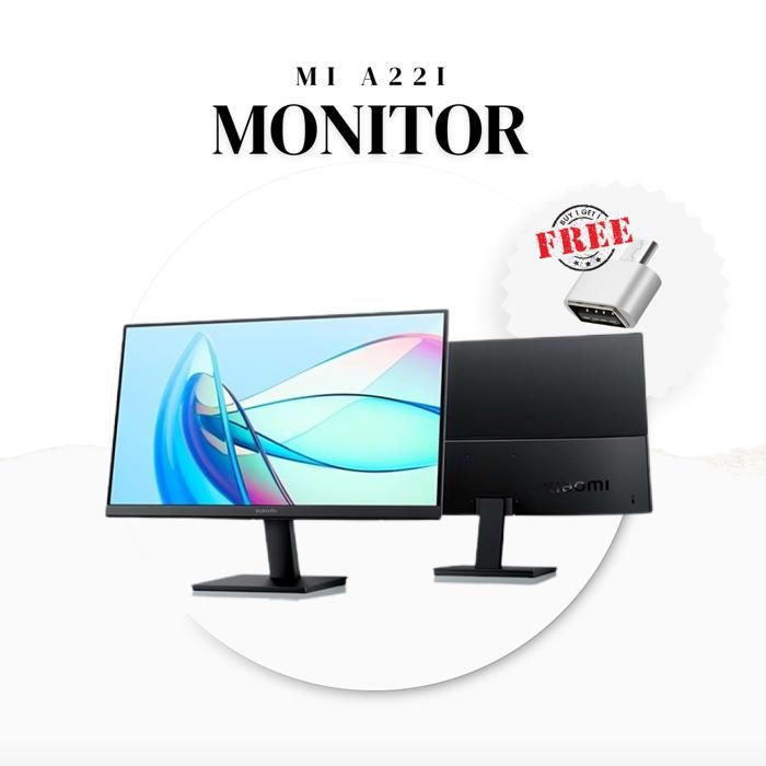 Ecran Xiaomi Mi A22i 21.45” Full HD VA 75 Hz avec Adaptateur USB vers USB-C Gratuit