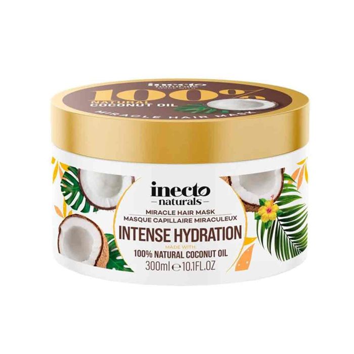 Inecto Naturals Masque capillaire à la noix de coco à l'huile de noix de coco pure 300 ml