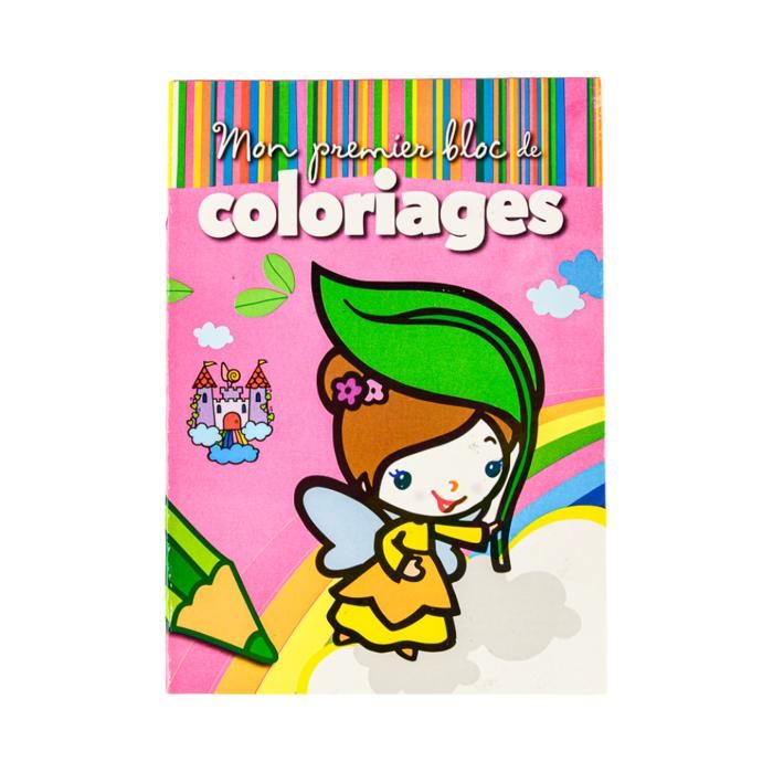 MON PREMIER BLOC DE COLORIAGES FÉE 16 A5