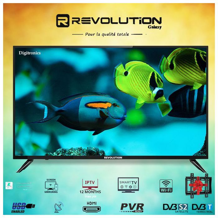 TV LCD 40" - Revolution - Galaxy - FHD - WIFI - Récepteur Intégré