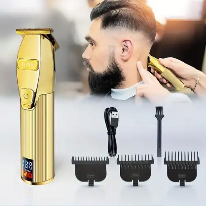 HTC AT-566 Entièrement Métal Corps Tondeuses À Cheveux Pour Hommes Sans Fil T-Blade Tondeuse À Cheveux Tondeuse Barber