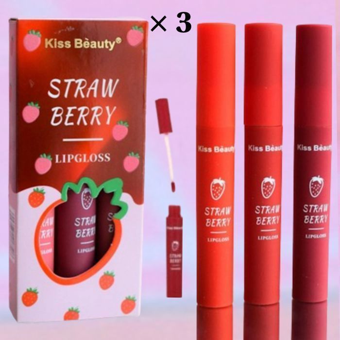 Gloss à lèvres - Pack de 3 - Couleurs aléatoires - Hydratation - Volume - Longévité