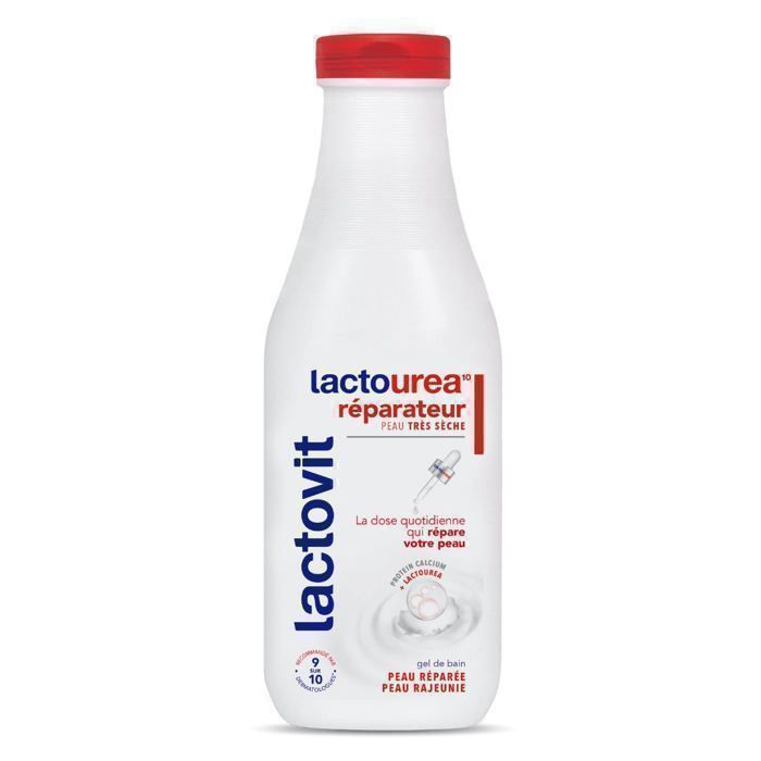 Lactovit Gel de Bain Réparateur Lactourea 600ml