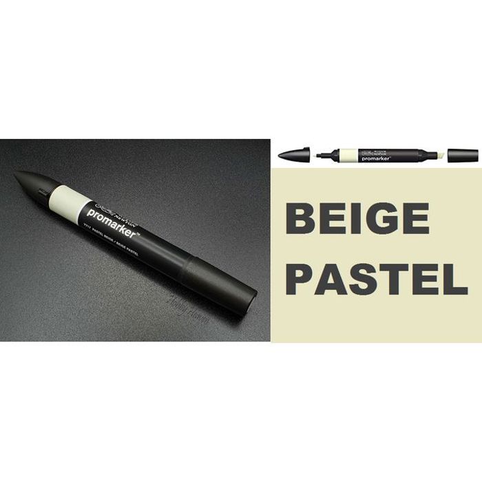 Promarker Beige Pastel Y717 Alcool 2 pointes:Parfait pour tout objet artistique