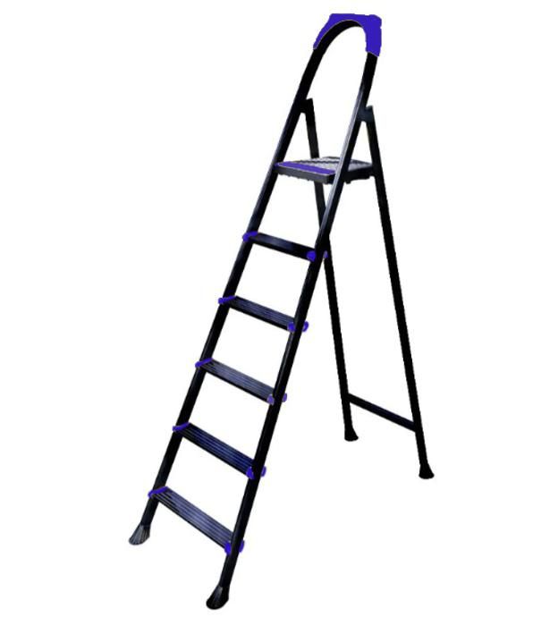 Escabeau - KENZ - Leo - 5 Marches - Métal - Charge Max 150kg