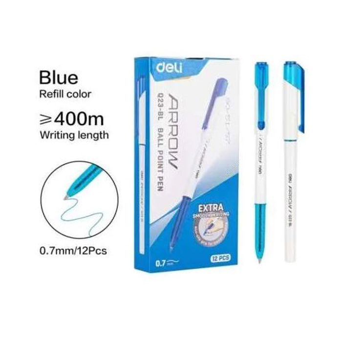 Boite De 12 Stylos A Bille Q23-BL Arrow Blue
