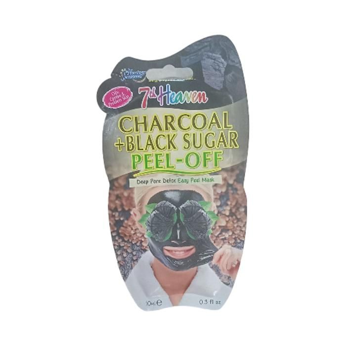 CHARCOAL + BLACK SUGAR PEEL OFF 7TH HEAVEN 10ml