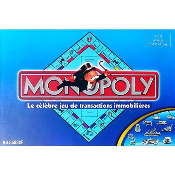 Jeu de Monopoly, le célèbre jeu de transaction immobilière