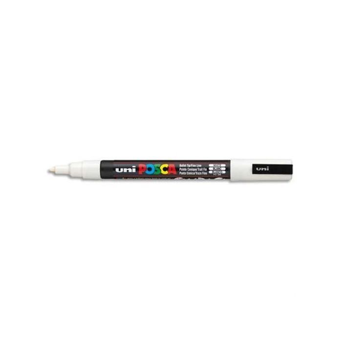 Marqueur Peinture PC- 3M conique fin 1,3 mm blanc