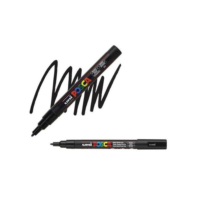 Marqueur Peinture PC-3M conique fin 1,3 mm Noir