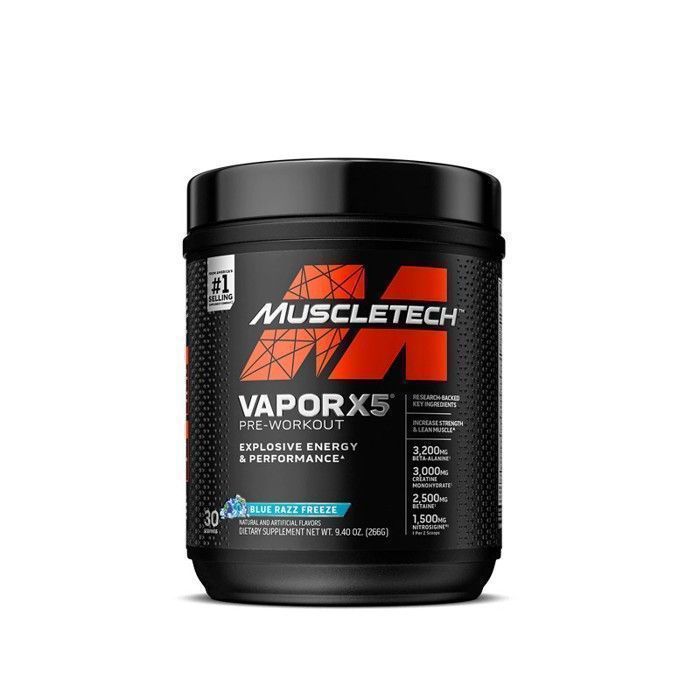 Muscletech - Vapor X5 Pre-Workout - 266G ( blue raspberry feeze )