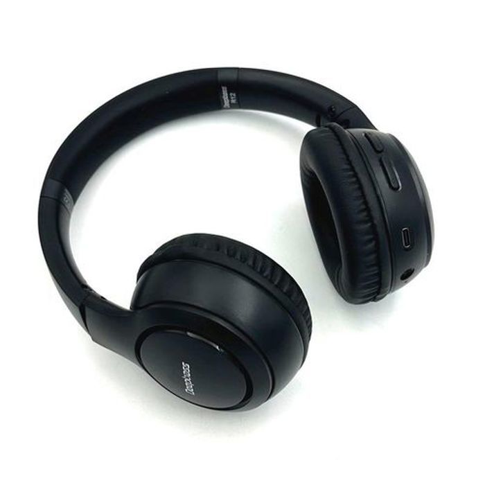 Deep Bass R12 ecouteurs Casque Bluetooth V5.3 + sans fil TSuppor TF Card-FM-Audio input NOIR