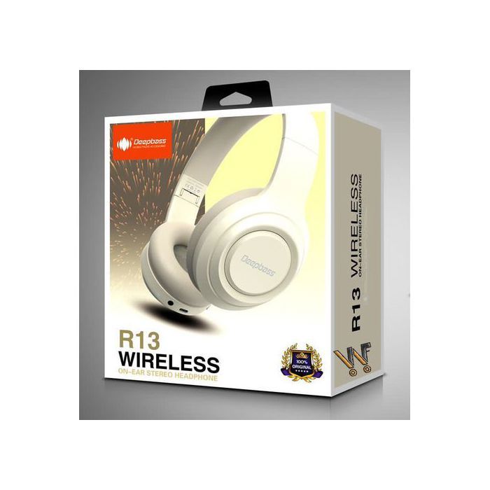 Deep Bass R13 ecouteurs Casque Bluetooth V5.3 + sans fil TSuppor TF Card-FM-Audio input