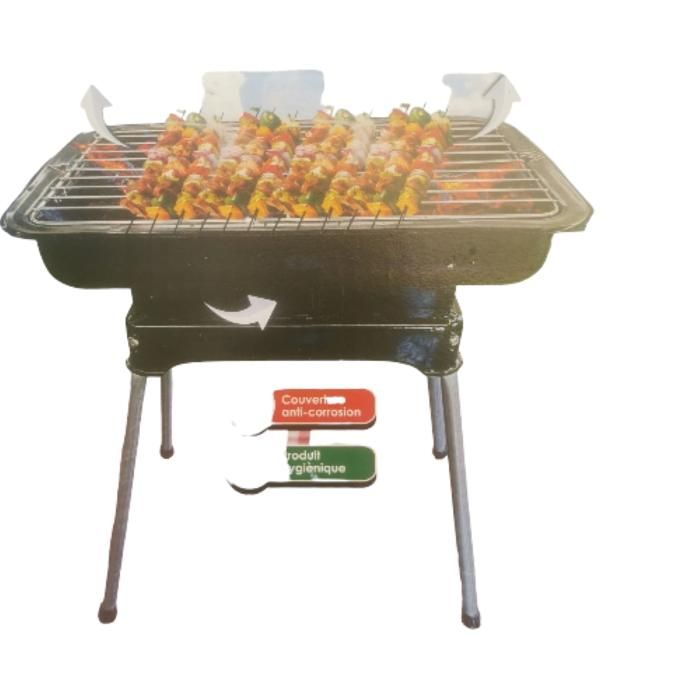 BARBECUE GONDOL X AVEC PIED NOIR EN1860-2 ADHA