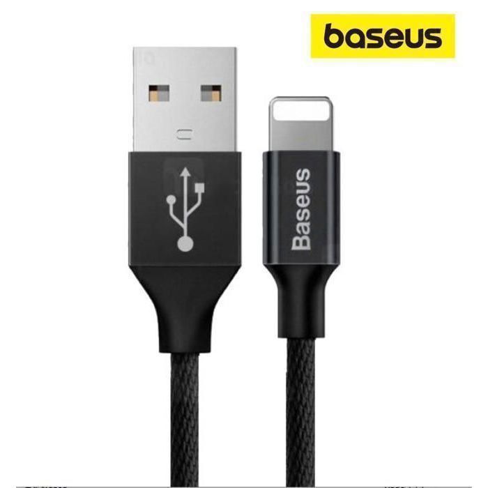 Câble USB – Lightning 1,2 m /2A-noir -CALYW-01